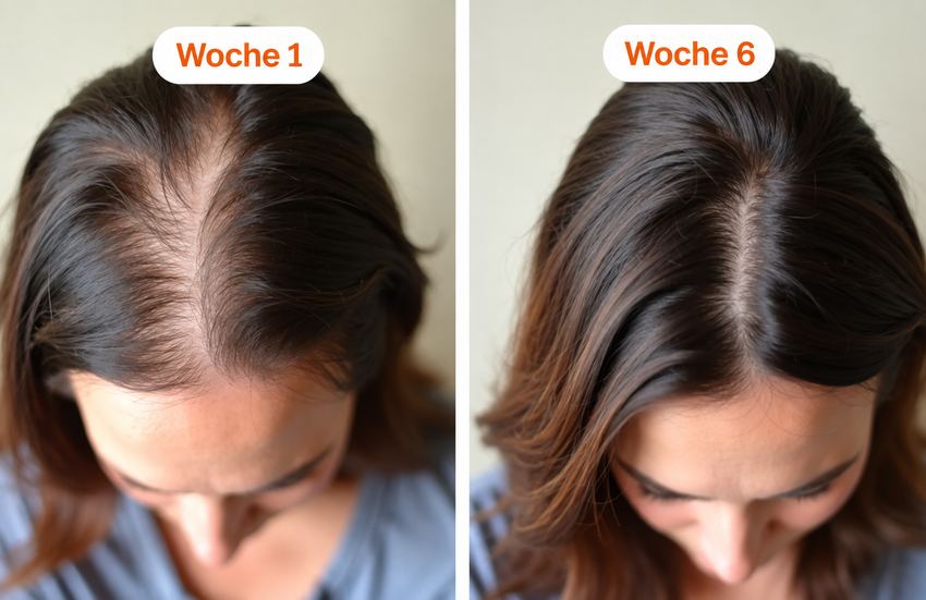Foto der Haarentwicklung